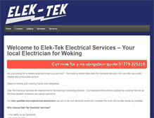 Tablet Screenshot of elek-tek.co.uk